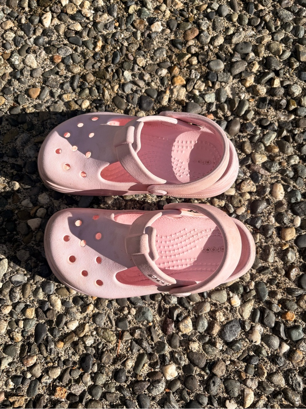 Crocs Pink MaryJane Kids Clog Sandals
